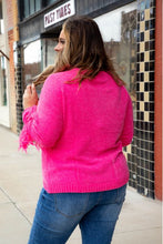 Load image into Gallery viewer, NEON CHENILLE FRINGE SWEATER