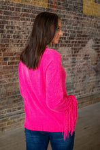 Load image into Gallery viewer, NEON CHENILLE FRINGE SWEATER