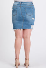 Load image into Gallery viewer, DISTRESSED DENIM SKIRT