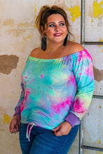 Load image into Gallery viewer, TIE DYE OFF THE SHOULDER SWEATER